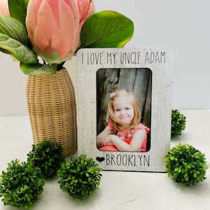Uncle  Gift Personalized Picture Frame  Birthday Gift For Uncle  Personalized Gift From Niece Nephew