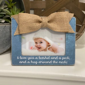 I Love You A Bushel And A Peck Grandma Gift  Gift For Grandma   Personalized Picture Frame Gift From Grandchild