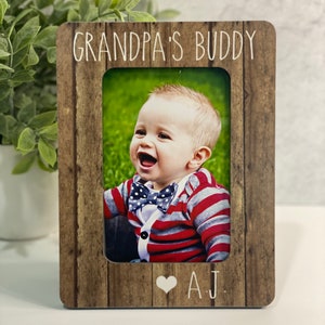 Grandpa Personalized Gift Birthday Gift For Grandpa  Grandpa's Buddy  Grandpa Personalized Gift  4x6 Picture Frame Custom