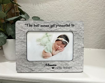 Memere Gift | Grandma Gift | The Best Moms Get Promoted To ...|  4x6 Picture Frame Gift For Grandma