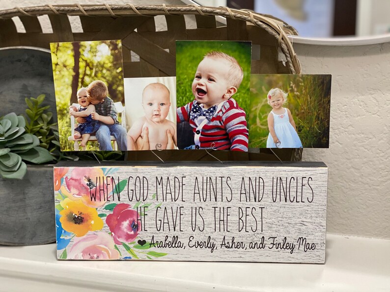 Aunt Gift Frame Gift for Aunt Personalized Picture Frame Board Etsy