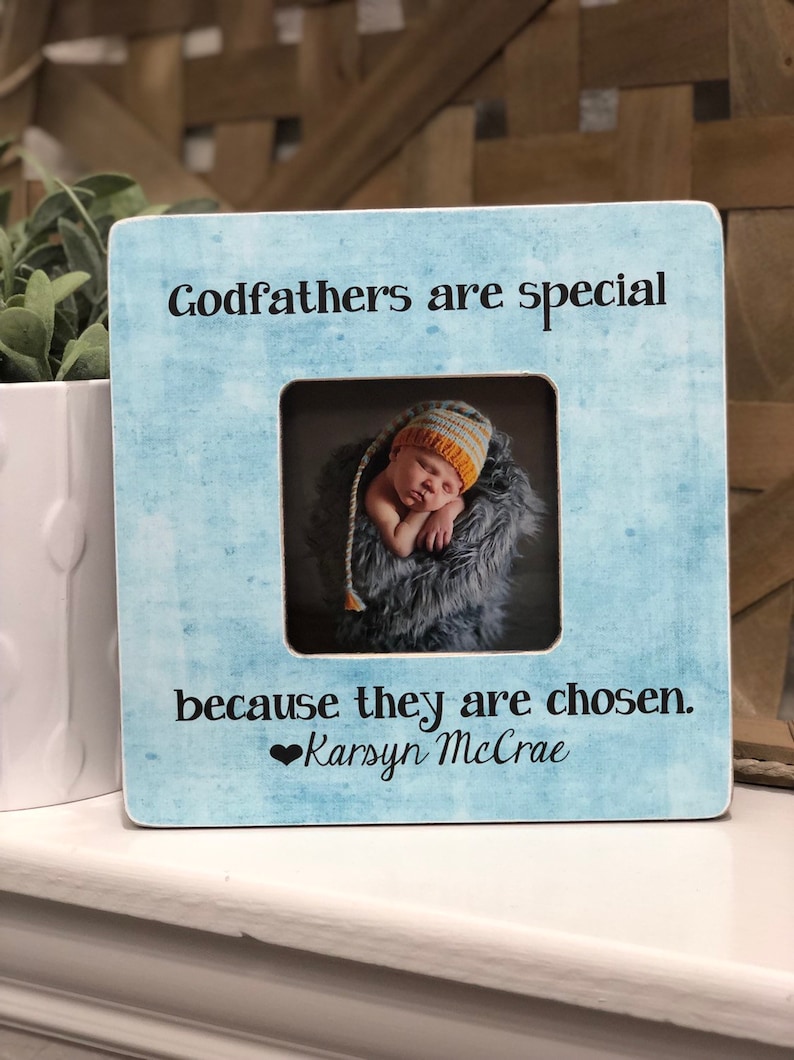 Godfathers Are Special Father/'s Day Gift for Godfather Godparents Frame Godmother From Godchild Personalized Gift