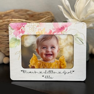 Mimi’s Little Girl Picture Frame | Personalized Gift for Mimi | Grandmother and Granddaughter Frame | Custom Photo Frame for Mimi’s Girl
