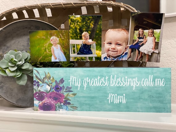 My Greatest Blessings Call Me Mimi - Mimi Personalized Picture Frame - Mimi Gift From Kids