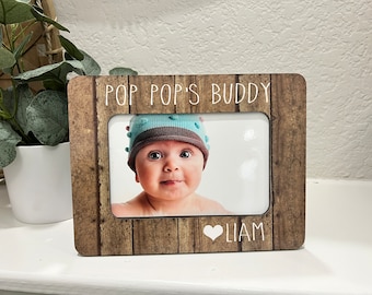 Pop Pop Grandpa Personalized  Gift | Christmas Gift Grandpa | I Love My Grandpa | Grandpa Personalized Gift | 4x6 Picture Frame