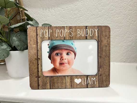 Regalo per il nonno, regalo personalizzato per il nonno dai nipoti / Cornice per foto incisa, regalo di compleanno per nonni e nonne, regalo per la festa del papà - Italia