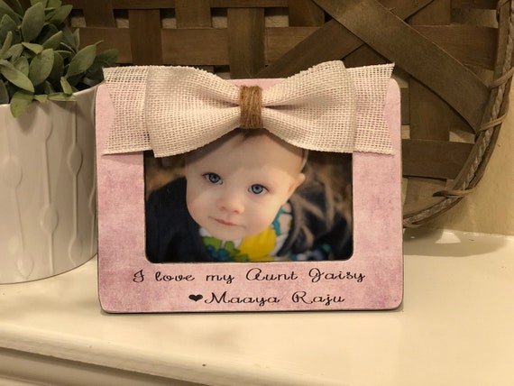 Aunt  Gift | Aunt Picture Frame | Auntie Sister Gift | Personalized 4x6 Picture Frame For Aunt | I Love My Aunt Picture Frame Gift