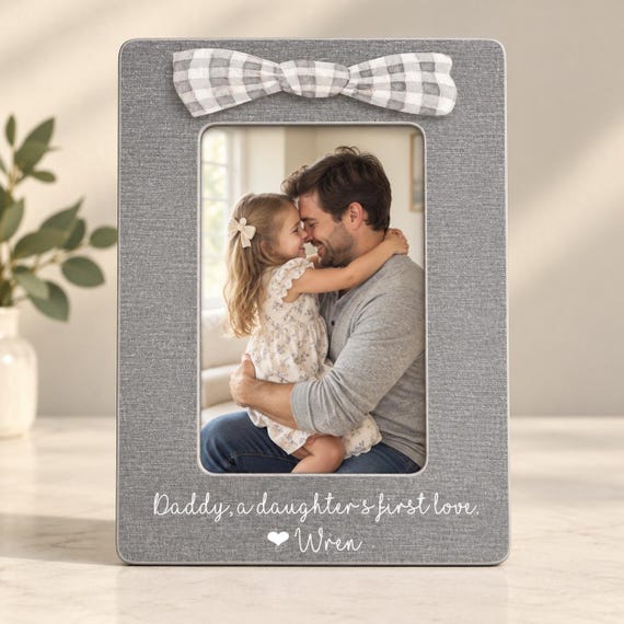 Daddy Daughter Picture Frame Personalized Dad Gift Fathers Day Gift From Daughter Girl Dad Frame Baby Girl Keepsake Gift Idea