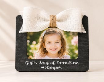 Gigi Gift Personalized Picture Frame Gigi Ray of Sunshine Custom Grandma Photo Frame Grandmother Birthday Gift From Grandkids Gigi Frame