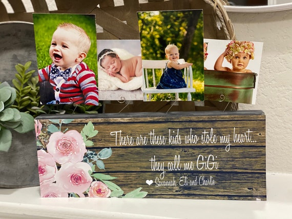 Gift For Gigi  Grandma Birthday Gift  There Are These Kids Who Stole My Heart They Call Me Gigi Picture Frame