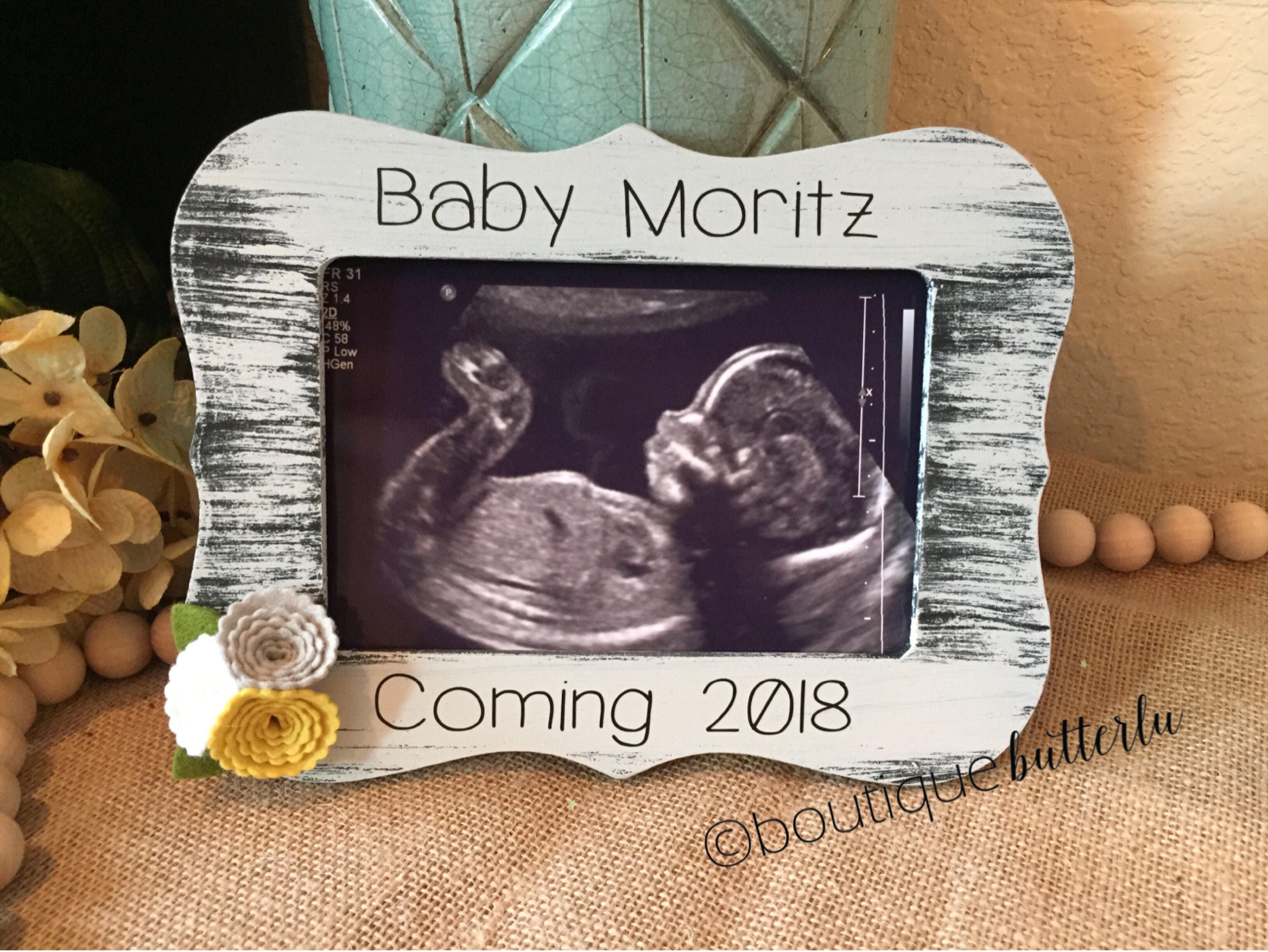 Baby Announcement Pregnancy Reveal To Parents Ultrasound Etsy