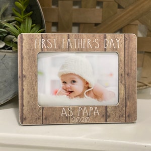 First Father’s Day as Papa Gift    Gift Grandpa  I Love My Grandpa  Grandpa Personalized Gift  4x6 Picture Frame