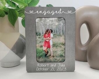 Engagement Gifts For Couple | Picture Frame | Engagement Gift | She Said Yes Frame | Personalized Wedding Frame | Picture Frame Bride To Be