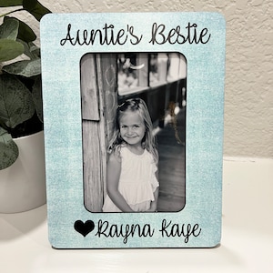 Auntie&#39;s Bestie Picture Frame  Aunt Picture Frame  Birthday Gift Aunt  Aunt Picture Frame  New Aunt Gift   Gift for Aunt