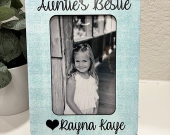 Auntie's Bestie Picture Frame | Aunt Picture Frame | Mother's Day Gift Aunt | Aunt Picture Frame | New Aunt Gift |  Gift for Aunt