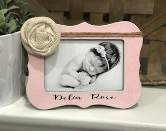 New Baby Girl Gift | Personalized Baby Girl Gift | Love At First Sight Frame | Ultrasound Picture Frame | Baby Shower Gift