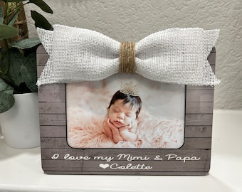 Mimi & Papa Gift | Mimi Frame | Gift for Grandma | Christmas Mimi Gift | Personalized Picture Frame Grandma Personalized Gift