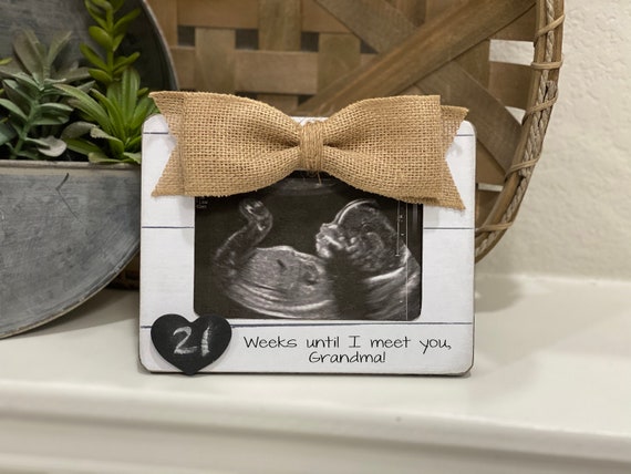 Pregnancy Announcement | Gift For New Parents To Be | Pregnancy Countdown | Countdown To Baby | Ultrasound Frame