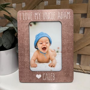 Christmas Gift for Uncle from Niece or Nephew – Personalized Uncle Picture Frame – Custom Holiday Gift for Uncle – Keepsake Photo Frame