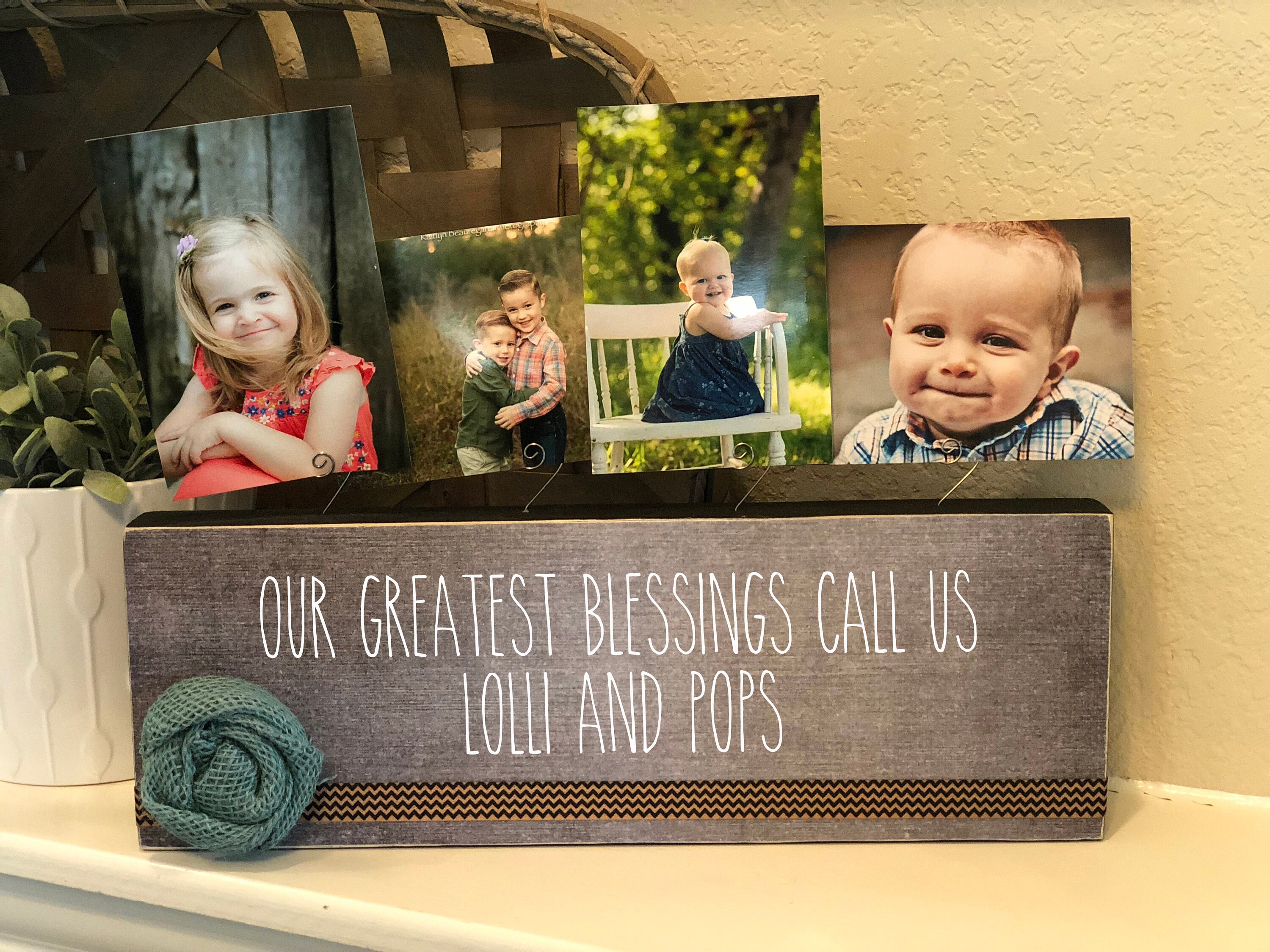Personalized Grandparents Gift A Love Between Grandparents and Grandchildren Picture Frame Photo Block Gift for Grandma and Grandpa