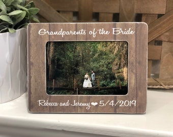 Wedding Thank You For Grandparents | Wedding Thank You Gift For Grandma Grandpa | Thank You For Your Love and Support 4x6 Picture Frame