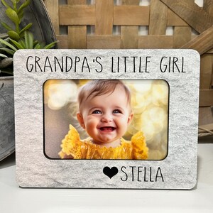 Gift for Grandpa Birthday Personalized Frame for New Grandpa Grandpas Little Girl Custom 4x6 Picture Frame Special Grandpa Gift