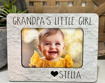 Personalized Grandpa Picture Frame: Custom Birthday Gift for