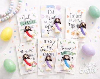 Christian Easter Basket Stuffers Religious Easter Gift for Kids Jesus Bible Verse Cards Church Classroom Handout Preschool Classmate Gift