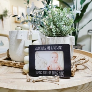 Los padrinos son una bendición Regalo para el padrino Marco de fotos del padrino Marco personalizado Regalo de bautizo Regalo para el padrino