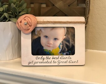 Great Aunt Gift  Personalized Gift For Great Aunt  Picture Frame For Great Aunt