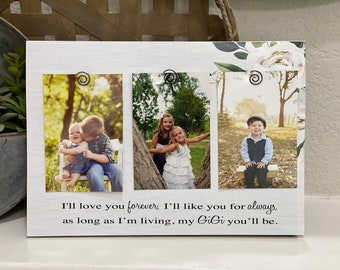 Personalized Grandma Picture Frame: Custom Grandkids Photo Gift