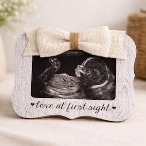 Marco de fotos de amor a primera vista Marco de fotos de ultrasonido Marco de regalo para recién nacido Marco de ecografía