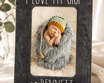 I Love My Gigi Personalized Picture Frame Gigi Gift Idea Custom Baby Name Newborn Photo Frame Gift for Gigi from Grandkids Keepsake