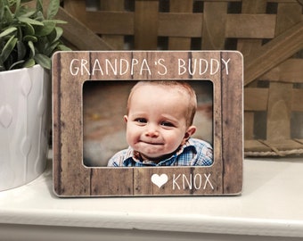 Grandpa Personalized Father’s Day Gift | Christmas Gift Grandpa | I Love My Grandpa | Grandpa Personalized Gift | 4x6 Picture Frame Custom