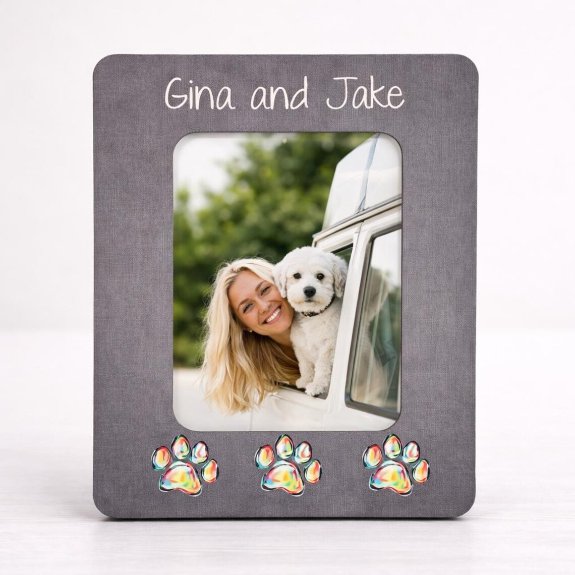 Personalized Dog Picture Frame Custom Pet Frame Dog Lover Gift Pet ...