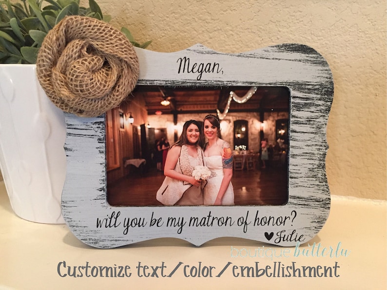Matron Of Honor Maid Of Honor Proposal Bridesmaid Gift Will You Be My Maid Of Honor Personalized Bridal Party