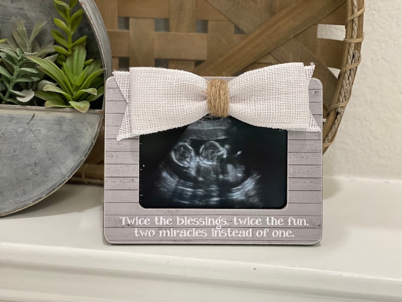 Twin Ultrasound Frame Twins Ultrasound Ultrasound Frame Baby Shower