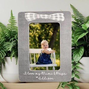 Personalized Picture Frame Gift for Grandparents: Mimi, Papa, Nana, Grandpa