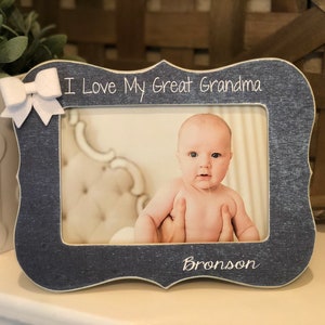 Gift For Great Grandma | Personalized Gift For Great Grandma | Gift From Grandchild | I Love My Great Grandma | 4x6 Frame