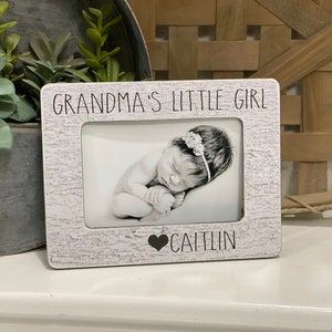 Grandma’s Little Girl Gift  Grandma Picture Frame For Grandma  Gift From Grandchild  4x6 Personalized Gift