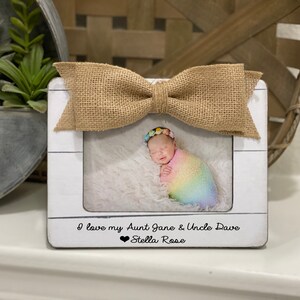 Gift for Aunt & Uncle   Gift for Aunt Uncle  Personalized Picture Frame New Aunt Uncle Personalized Gift Godparents
