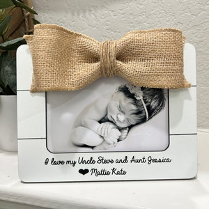 Gift for Aunt & Uncle   Gift for Aunt Uncle  Personalized Picture Frame New Aunt Uncle Personalized Gift Godparents