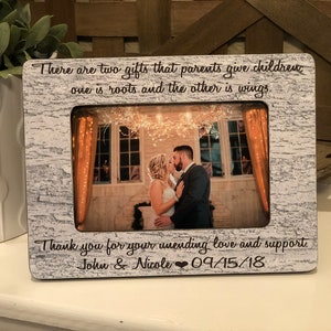 Personalized Wedding Thank You Gift For Parents Of Bride & Groom  There Are Two Gifts That Parents Give Children...