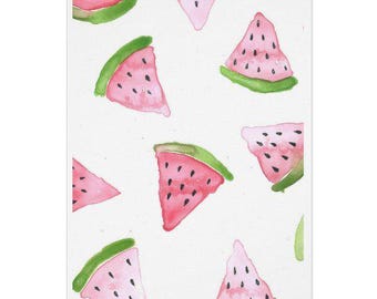 Watermelon Watercolor Greeting Cards - Perfect for Greeting Card, Birthday, Thank You, and More