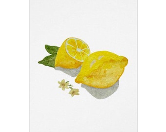 Lemons Watercolor Greeting Cards - Perfect for Greeting Card, Birthday, Thank You, and More