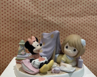 Precious Moments Disney Every Day Is An Adventure With You Girl and Minnie Mouse Camping