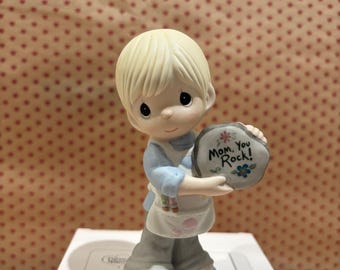 Precious Moments Mom, You Rock Figurine (boy)