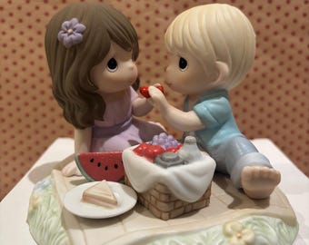 Precious Moments Every Day With You Is A Picnic Figurine