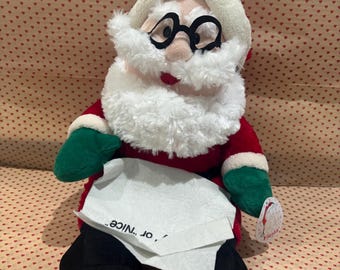 Vintage Fiesta Santa Claus Christmas Plush