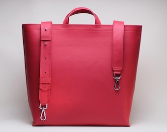 Genuine Leather Tote Bag: Classic Top Handle Purse for Everyday Use
